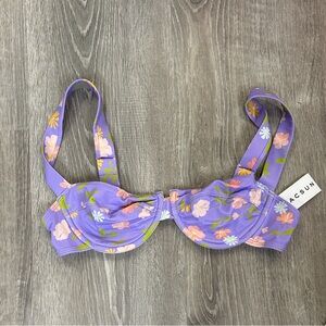 NWT PacSun Eco Floral Penny Balconette Bikini Top
